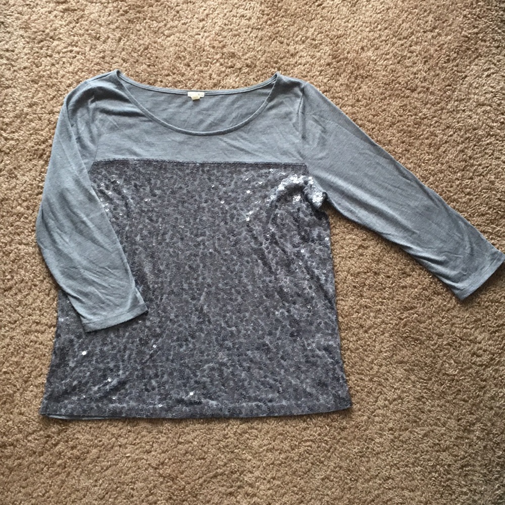 Jcrew sequin top
